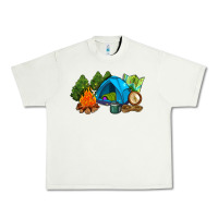 Pistachio camp in the woods Urban Heavy Tee - AdoDesignShop