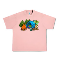 Salmon camp in the woods Urban Heavy Tee - AdoDesignShop