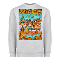 Heather Grey Fall gnomes Heavyweight Sweatshirt - Artiststas