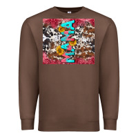 Chestnut mama cowhide  sunflowers Premium Sweatshirt - LillyAllenDesigns