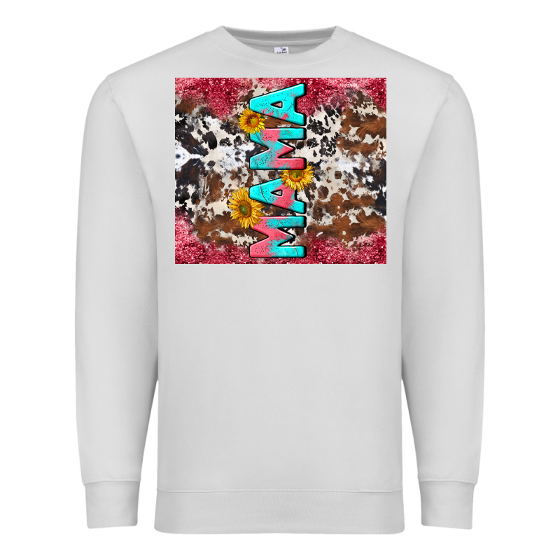 Mama Cowhide  Sunflowers Premium Sweatshirt by LillyAllenDesigns | Teevron