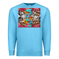 Ocean Blue mama cowhide  sunflowers Premium Sweatshirt - LillyAllenDesigns