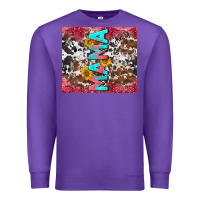 Purple mama cowhide  sunflowers Premium Sweatshirt - LillyAllenDesigns