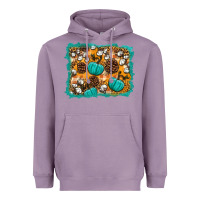 Lavender fall pumpkin distressed background Heavyweight Hoodie - BundleAndBundleShop