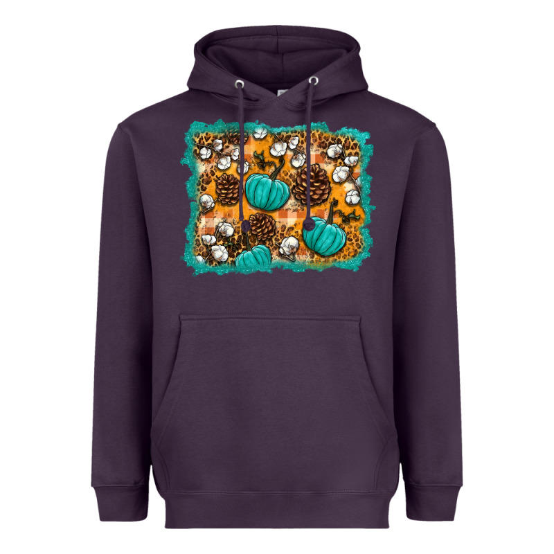 Fall Pumpkin Distressed Background Heavyweight Hoodie by BundleAndBundleShop | Teevron