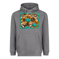 Storm fall pumpkin distressed background Heavyweight Hoodie - BundleAndBundleShop