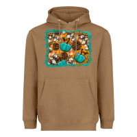 Toasted Coconut fall pumpkin distressed background Heavyweight Hoodie - BundleAndBundleShop