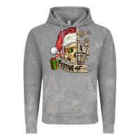 Festive Af Christmas Skull Vintage Hoodie | Teevron