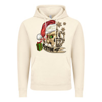 Vintage Artic festive af christmas skull Vintage Hoodie - FaDigitalArtStudio