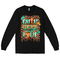 Black faith hope and love Long Sleeve Tee - BarkalooDesign