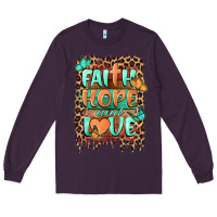 Plum faith hope and love Long Sleeve Tee - BarkalooDesign