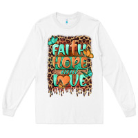 White faith hope and love Long Sleeve Tee - BarkalooDesign