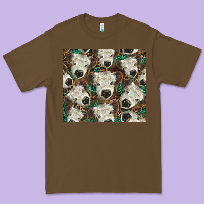 White Scottish Calf Premium Tee Designed By Barkaloodesign