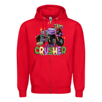 Red beads crusher Zipper Hoodie - MaliasSmallBusiness