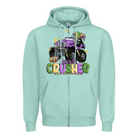 Seafoam beads crusher Zipper Hoodie - MaliasSmallBusiness