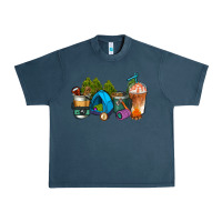 Midnight Navy camp coffee cups ado Urban Heavy Tee - AdoDesignShop