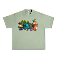 Oil Green camp coffee cups ado Urban Heavy Tee - AdoDesignShop
