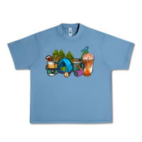 Pebble Blue camp coffee cups ado Urban Heavy Tee - AdoDesignShop