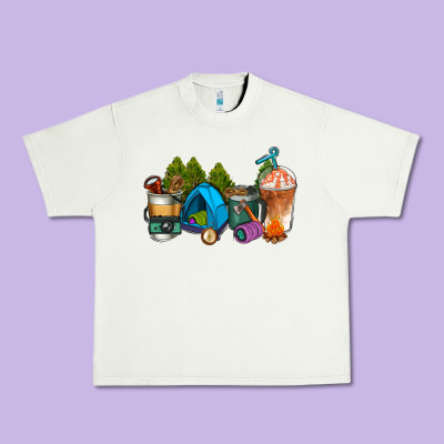 Camp Coffee Cups Ado Urban Heavy Tee Designed By Adodesignshop