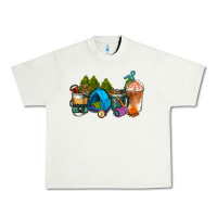 Pistachio camp coffee cups ado Urban Heavy Tee - AdoDesignShop