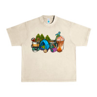 Sandshell camp coffee cups ado Urban Heavy Tee - AdoDesignShop