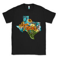 Black western texas map Classic Tee - AdoDesignShop
