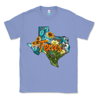 Colony Blue western texas map Classic Tee - AdoDesignShop