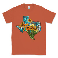 Copper western texas map Classic Tee - AdoDesignShop
