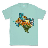 Seafoam western texas map Classic Tee - AdoDesignShop