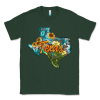 Sports Green western texas map Classic Tee - AdoDesignShop
