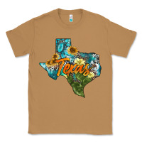 Toasted Coconut western texas map Classic Tee - AdoDesignShop
