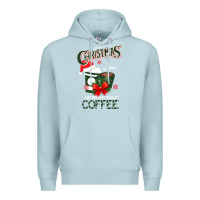 Blue Mist All I Want For Christmas Is You Just Kidding I Want Coffee Premium Hoodie - Bettercallsaul