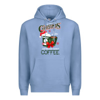 Colony Blue All I Want For Christmas Is You Just Kidding I Want Coffee Premium Hoodie - Bettercallsaul
