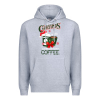 Heather Grey All I Want For Christmas Is You Just Kidding I Want Coffee Premium Hoodie - Bettercallsaul
