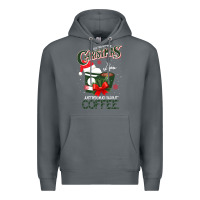 Rock All I Want For Christmas Is You Just Kidding I Want Coffee Premium Hoodie - Bettercallsaul