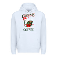 White All I Want For Christmas Is You Just Kidding I Want Coffee Premium Hoodie - Bettercallsaul