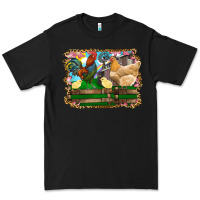 Black Happy easter rooster chicken and chick Premium Tee - RanaPortraitStore