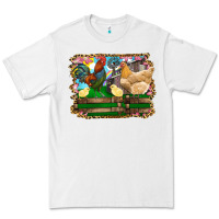 White Happy easter rooster chicken and chick Premium Tee - RanaPortraitStore