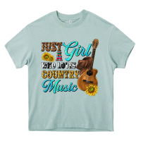 Arona just a girl who loves country music Heavy Core Tee - texasbilliewilder