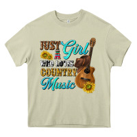 Mossy just a girl who loves country music Heavy Core Tee - texasbilliewilder