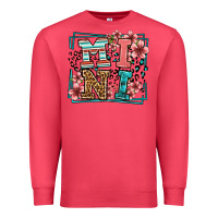Cardinal floral leopard frame mini Premium Sweatshirt - LillyAllenDesigns