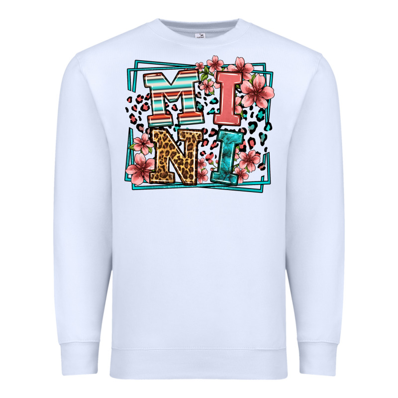 Floral Leopard Frame Mini Premium Sweatshirt by LillyAllenDesigns | Teevron