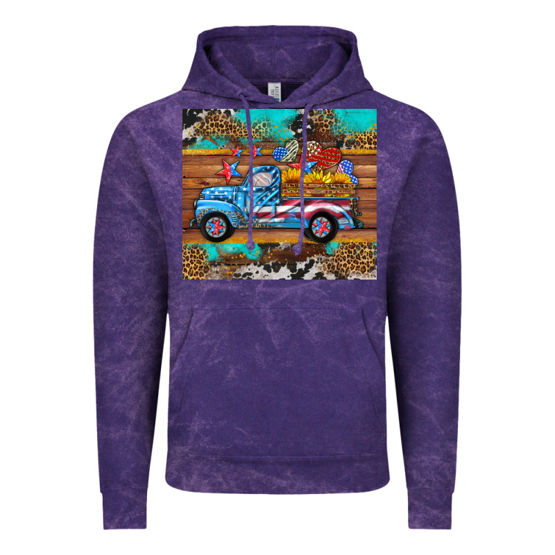 Western  American Truck Sunflowers  Mousepad Vintage Hoodie by HRA Design Shop | Teevron