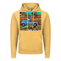 Vintage Mustard western  american truck sunflowers  mousepad Vintage Hoodie - HRA Design Shop