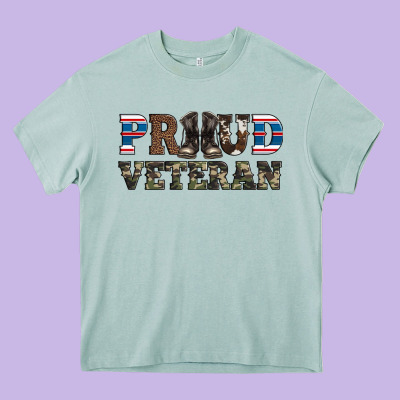Armed Forces Day Proud Veteran Heavy Core Tee Designed By Artiststas