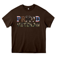 Chocolate Brown armed forces day proud veteran Heavy Core Tee - Artiststas