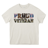 Cream armed forces day proud veteran Heavy Core Tee - Artiststas