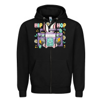 Black hip hop easter Zipper Hoodie - MaliasSmallBusiness