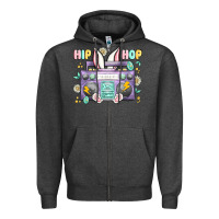 Charcoal Heather hip hop easter Zipper Hoodie - MaliasSmallBusiness