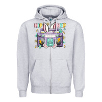 Heather Grey hip hop easter Zipper Hoodie - MaliasSmallBusiness